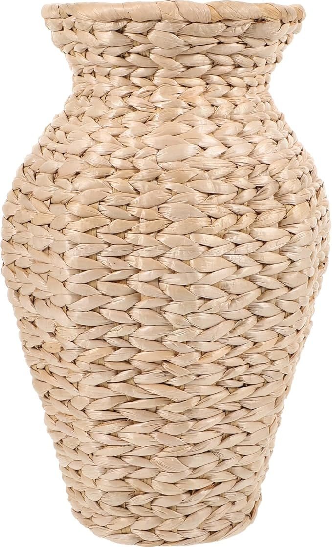 Alipis Rattan Vase Country Style Woven Plant Basket Rustic Vase Hand Woven Dried Vase for Home De... | Amazon (US)