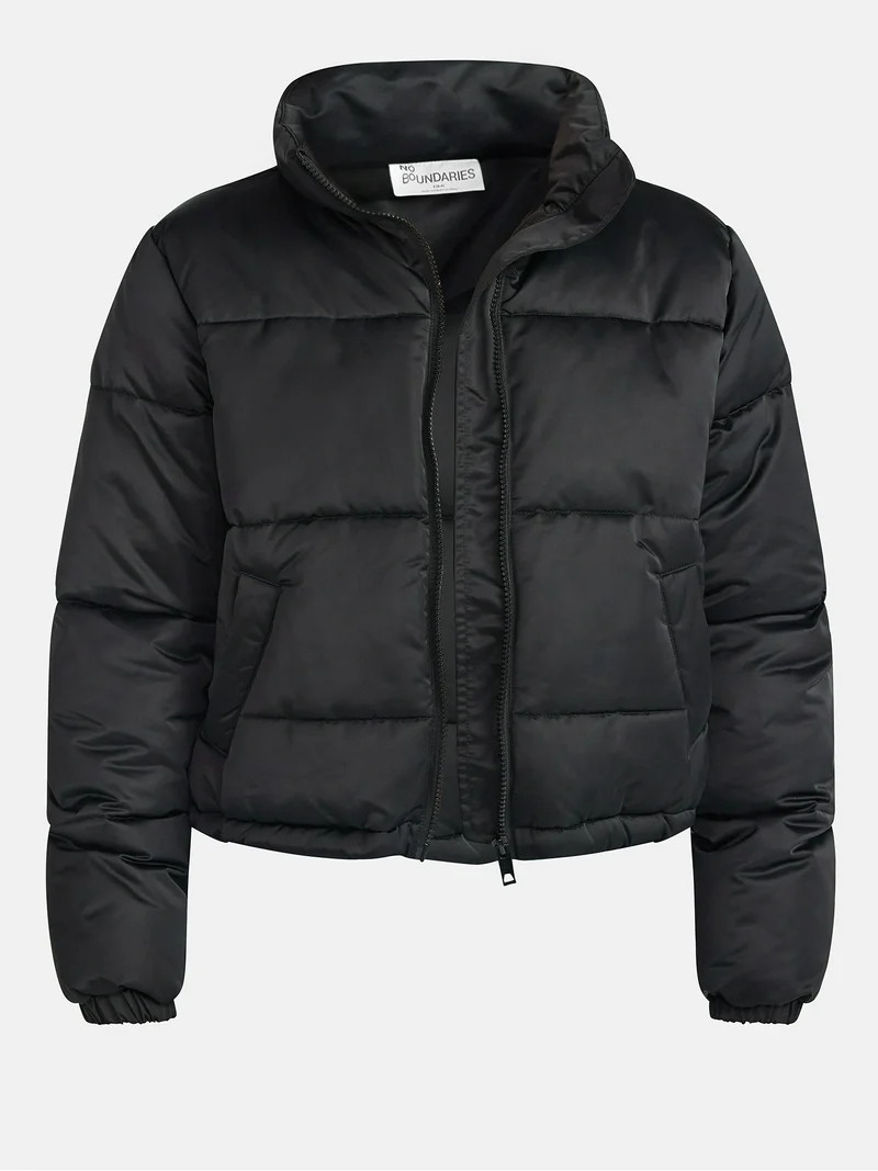 No Boundaries Puffer Jacket, Women's - Walmart.com | Walmart (US)