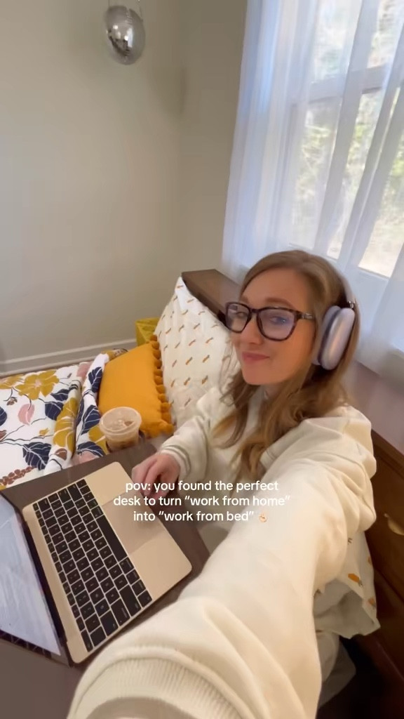 work from home desk, adjustable table, rolling standing desk, office essentials

#LTKWorkwear #LTKHome #LTKFindsUnder100