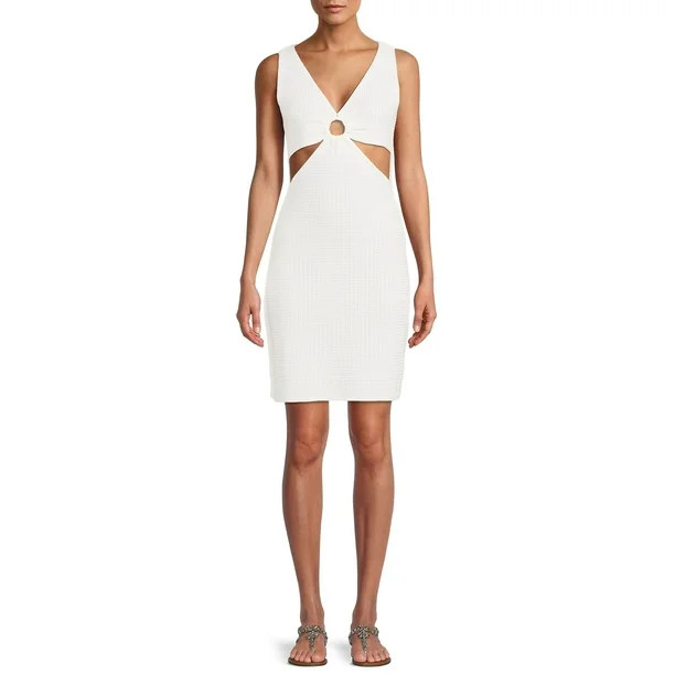 Madden NYC Juniors' Cut Out Ring Detail Crochet Dress - Walmart.com | Walmart (US)