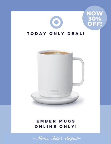 Good morning!! Todays Target One Day Only Deal is a great gift idea for any busy person in your life who can never finish a hot cup of tea or coffee!! 🤣🙋🏼‍♀️☕️ Ember Mugs are now 30% OFF making them under $100!! Better price than Amazon and Walmart!!

These temperature controlled smart mugs have over 4500 ⭐️⭐️⭐️⭐️⭐️ reviews online and come in multiple color options and sizes!! Would make a great gift for the home or regular office! But this deal is for today only!! 🎁

Also linked a warmer that works with a regular mug incase you (or whomever your gifting this to 😉) has a favorite mug!

#LTKGiftGuide #LTKsalealert #LTKunder100