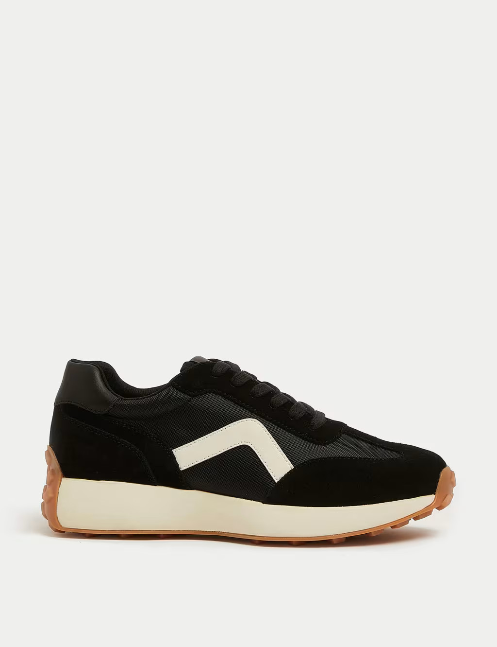 Leather Lace Up Side Detail Trainers | Marks & Spencer (UK)