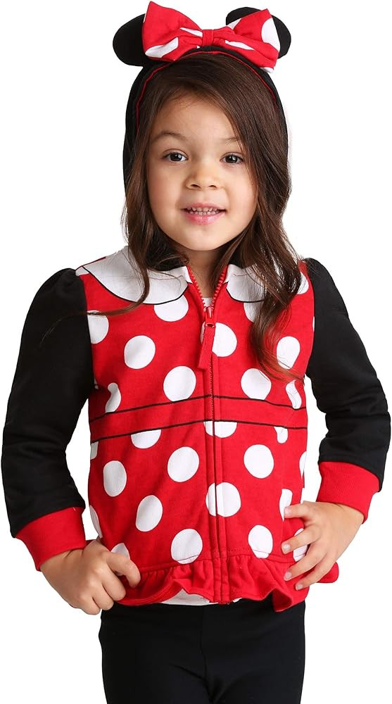 Disney baby-girls Minnie Mouse Costume Zip-up Hoodie | Amazon (US)