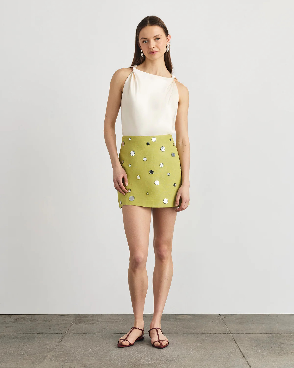 Ari Skirt in Lime Mist | Over The Moon