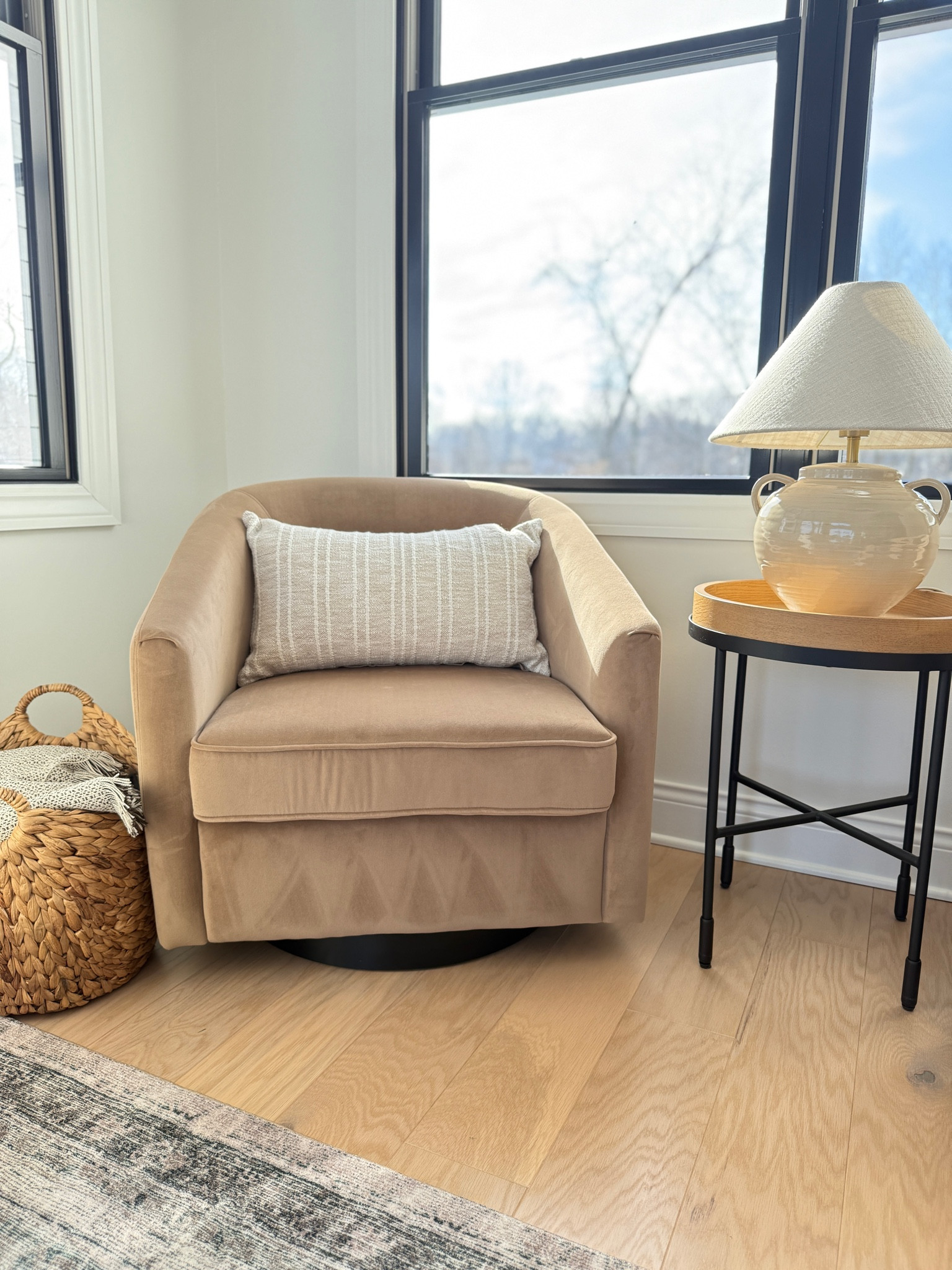 loving this new lamp in our seating area 🤎 💡 

#LTKFindsUnder100 #LTKSeasonal #LTKHome