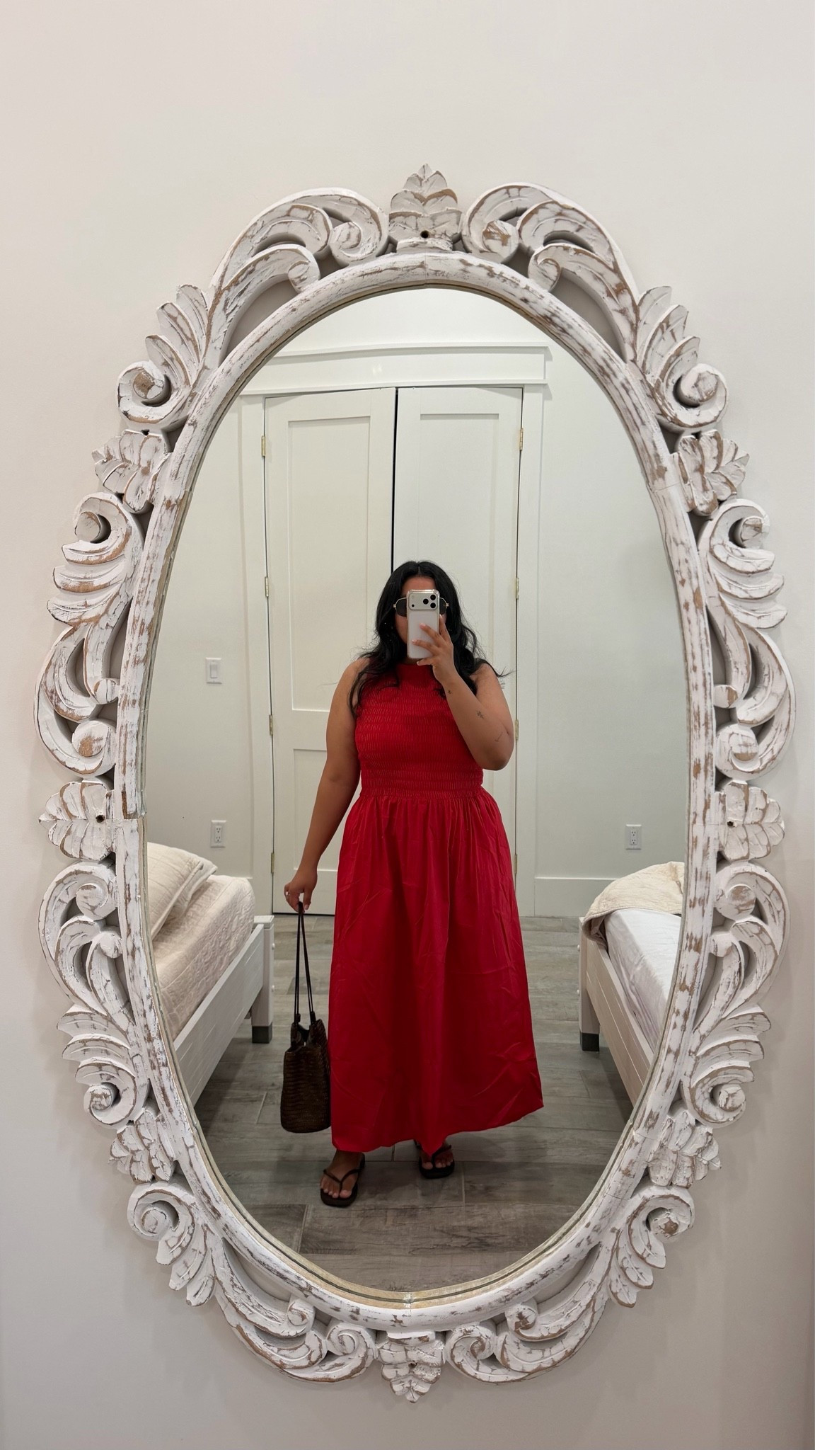 Exact dress in brown - I think I need it in this color too! Runs big
