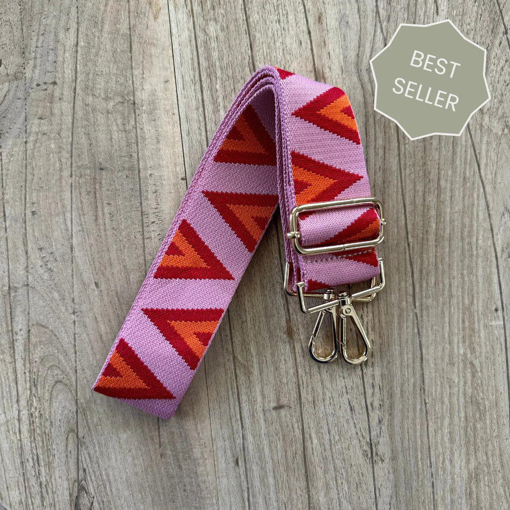 Pink Tulum Crossbody Bag Strap | The Poppy Brand