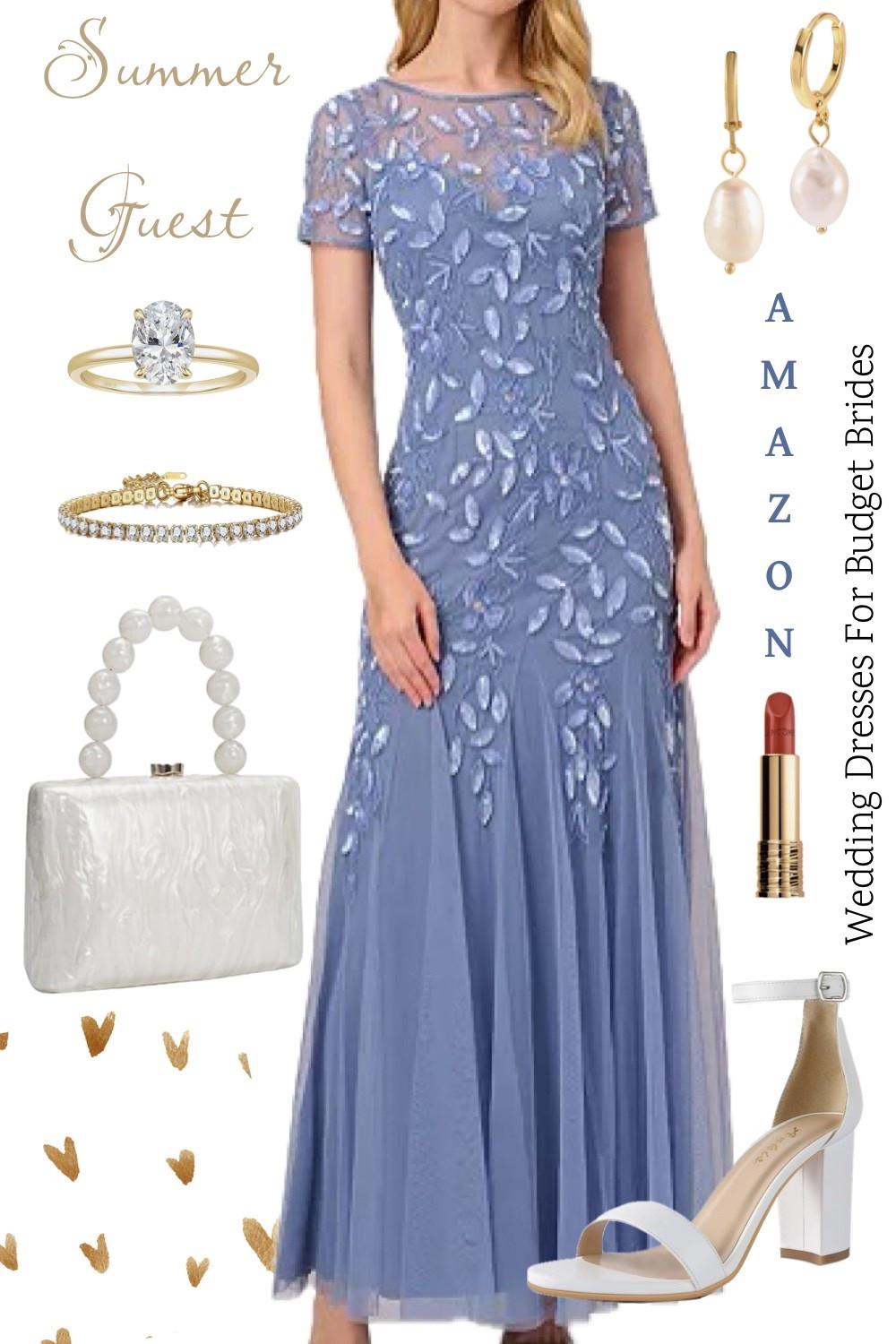 Affordable wedding guest dress and accessories on Amazon.

Special occasion dress, long blue dress, full length dress, formal gown.

Mother of the bride dress. Mother of the groom dress.

#LTKWedding #LTKSeasonal