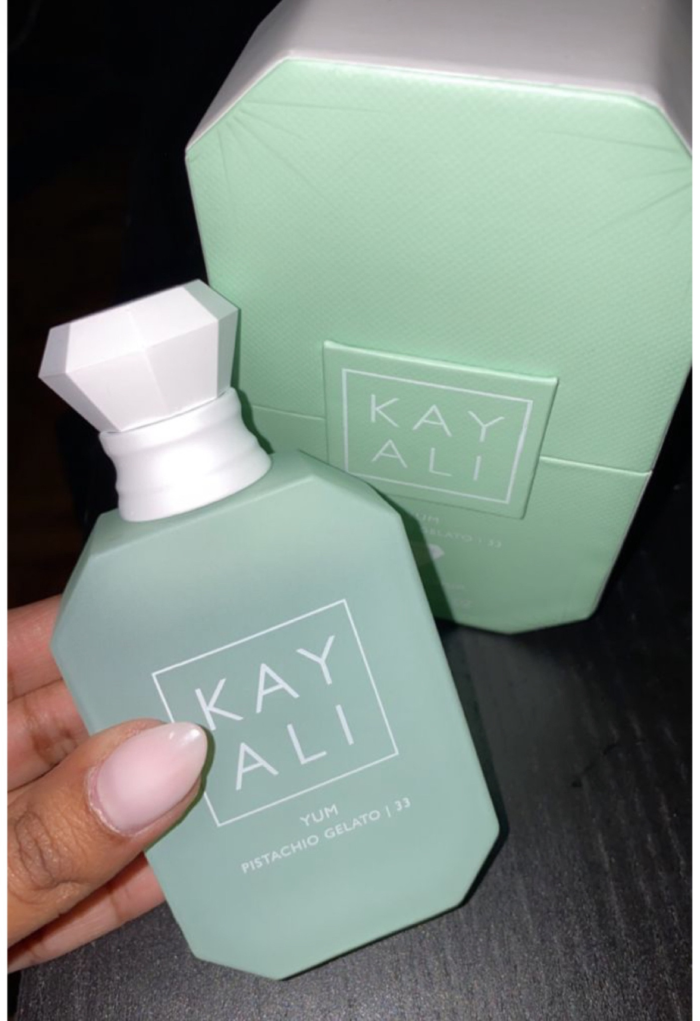 My absolute favorite kayali fragrance.  #1 in my list. 

Notes: Pistachio Gelato, Hazelnut, Rum, Cotton candy, Whipped Cream, Marshmallow

#yumpistachio #kayalifragrences 

#LTKOver40 #LTKSeasonal #LTKHoliday