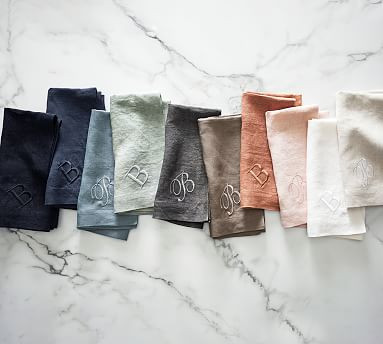 Mason Oversized Linen Napkins | Pottery Barn (US)