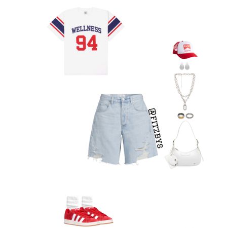 Cute summer outfit jersey+ jorts

Jersey outfit, jersey top, white and red jersey, cute top, jersey top, citizen of humanity jorts , jorts, jeans shorts, blue jorts, denim shorts, jorts outfit, Bermuda shorts, shorts outfit, adidas samba  sneakers, red campus 00s sneakers, red and white trucker hat, white shoulder bag, silver jewelry, summer clothes, summer outfits, vacation outfit, concert outfit, outfit idea, style tip, spring outfit. Cute top, jorts, cute jorts outfit, Trendy outfit, 2024 outfit ideas, cute summer outfit. 

#virtualstylist #outfitideas #outfitinspo #trendyoutfits # fashion #cuteoutfit #summeroutfit #campus00s #jorts #denimshorts  #summerclothes #summerstyle #cutesummeroutfit 
#jerseyoutfit #jerseytops

#LTKsummer #LTKstyletip #LTKshoes
