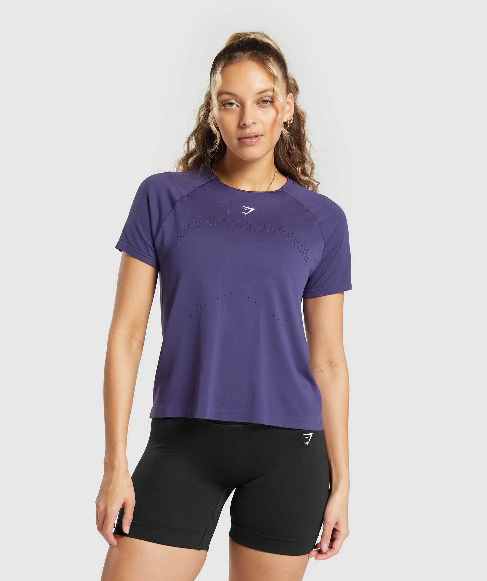 Gymshark Sweat Seamless T-Shirt - Galaxy Purple | Gymshark US