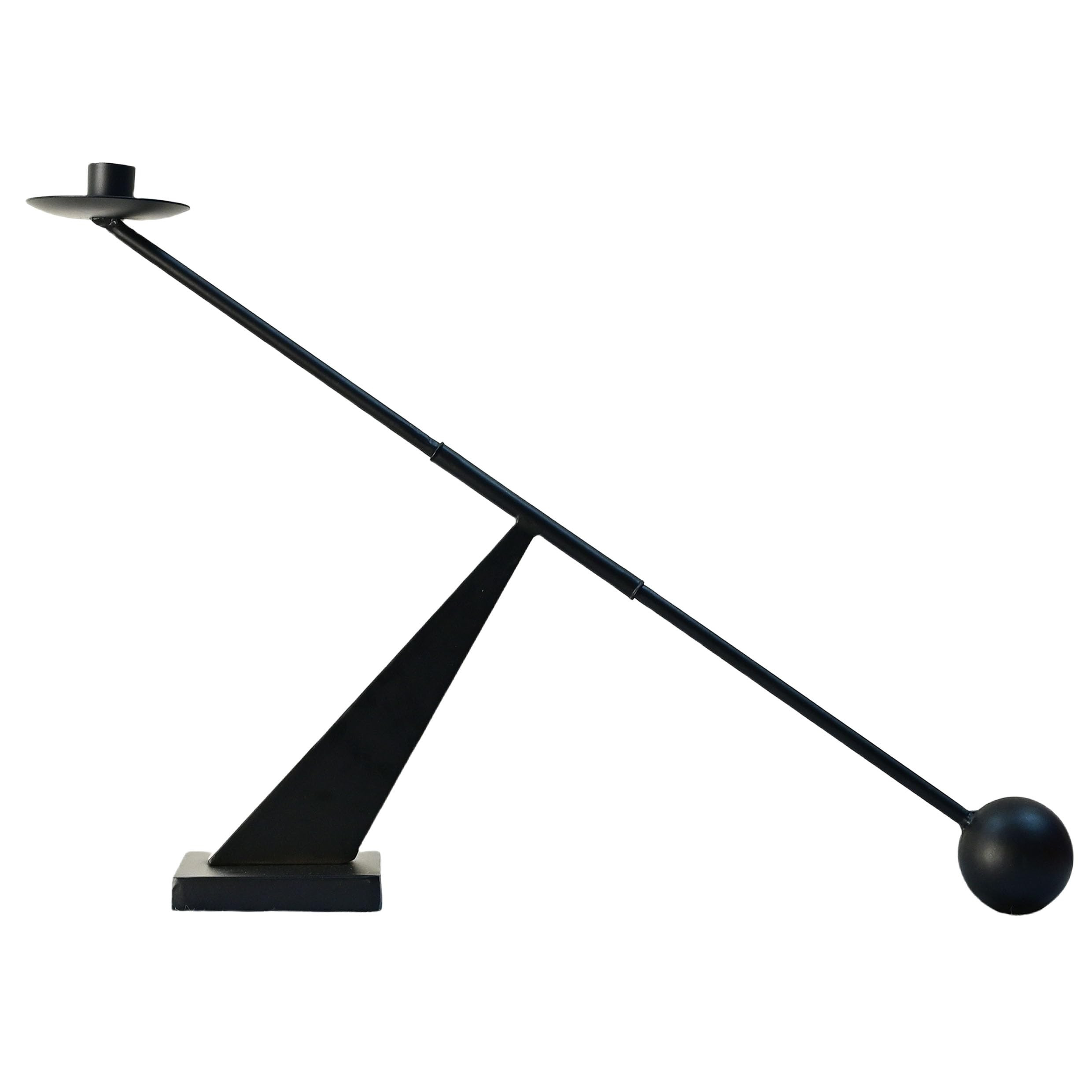 Black Metal Modern Candle Holder Candlestick Holders Decorative Candle Stand, Tapered Candle Hold... | Amazon (US)