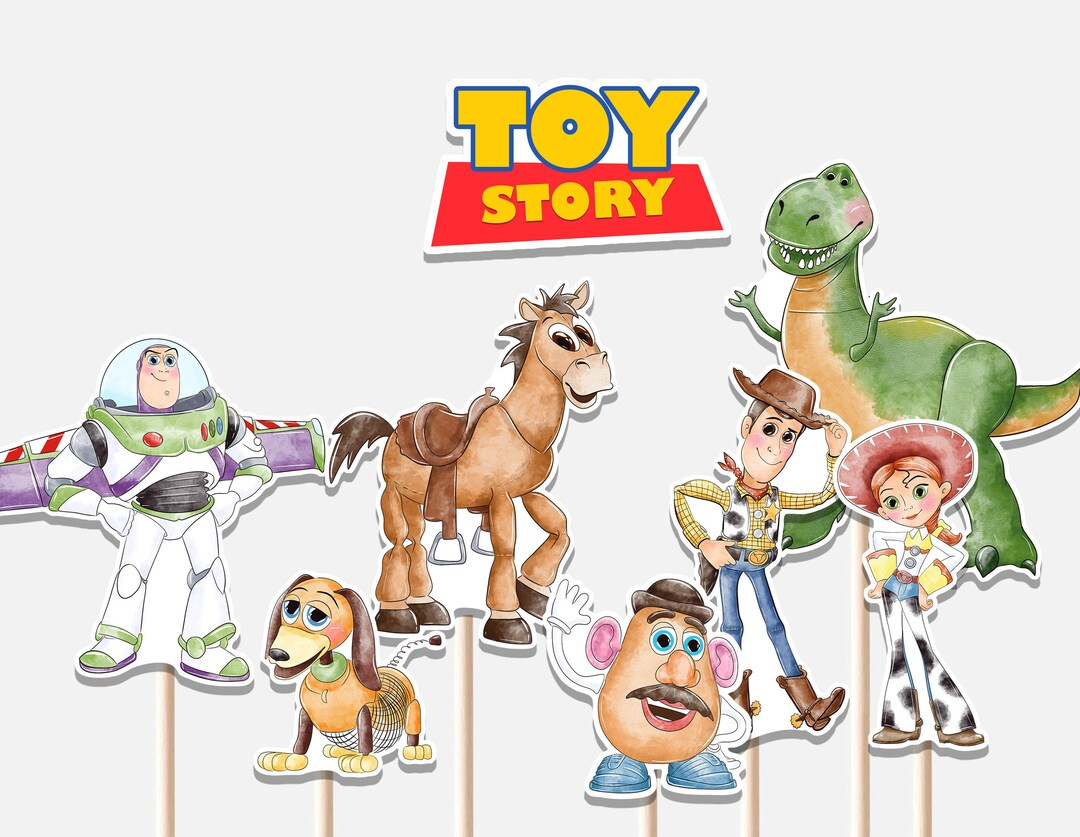 Two Infinity and Beyond Toy Story Centerpieces Birthday Decoration Woody Buzz Toy Kids Party Deco... | Etsy (US)