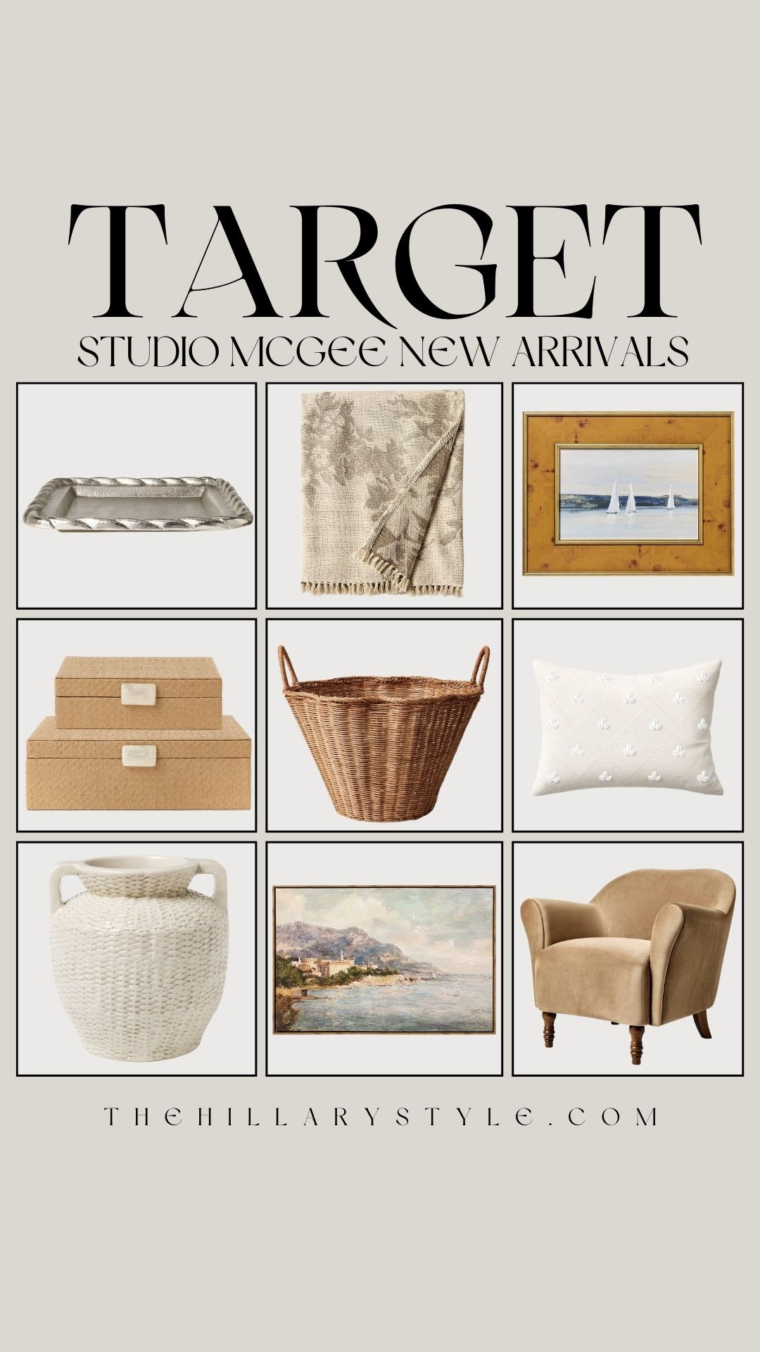 Target New Arrivals: Spring Home Refresh
Run, don’t walk! 🏃‍♀️ The highly anticipated Studio McGee x Target spring collection has officially dropped, and these pieces have a high sell-out risk. Whether you’re looking for organic modern decor, textured neutrals, or that perfect Studio McGee furniture statement piece, now is the time to shop. These Target finds bring an upscale, designer look to your space at an affordable price point. From neutral home decor to framed wall art, elevate your home for the new season before these viral items are gone!

#TheHillaryStyle #TargetFinds #TargetStyle #StudioMcGee #TargetHome #HomeDecorIdeas #SpringDecor #NeutralHome #OrganicModern #NewArrivals #InteriorInspo #TargetRun #HomeRefresh #ViralFinds #StudioMcGeeTarget #AestheticHome #ModernFarmhouse #Spring2025 #DecorTrends #HomeStyling 

 

#LTKSeasonal #LTKHome #LTKFindsUnder50