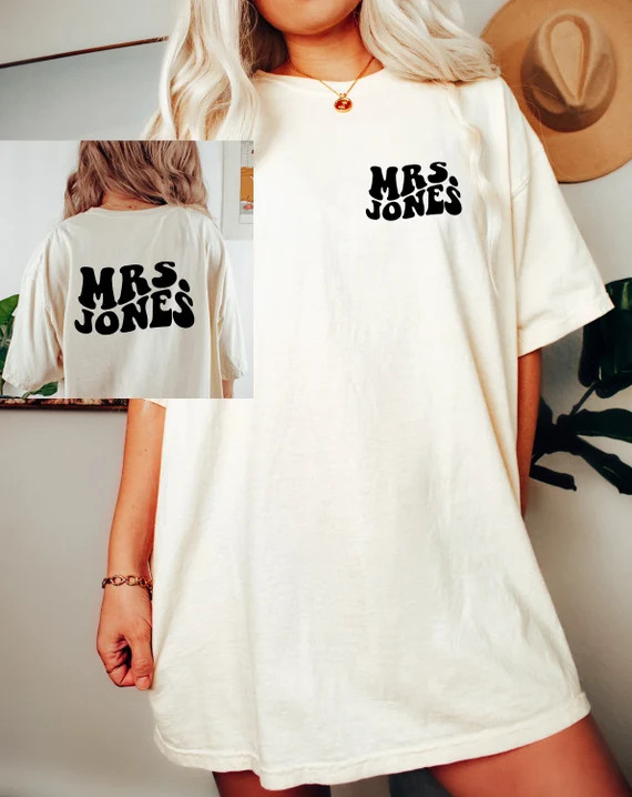 Custom Mrs. Bride Shirt Comfort Colors Shirt Custom - Etsy | Etsy (US)