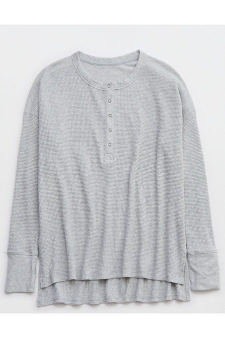 OFFLINE By Aerie Wow! Waffle Henley T-Shirt | Aerie