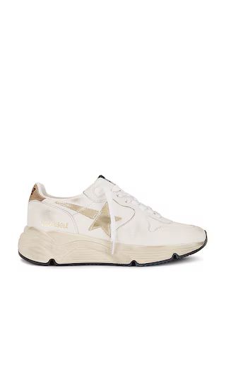 Running Sneaker in White, Gold, & Beige | Revolve Clothing (Global)