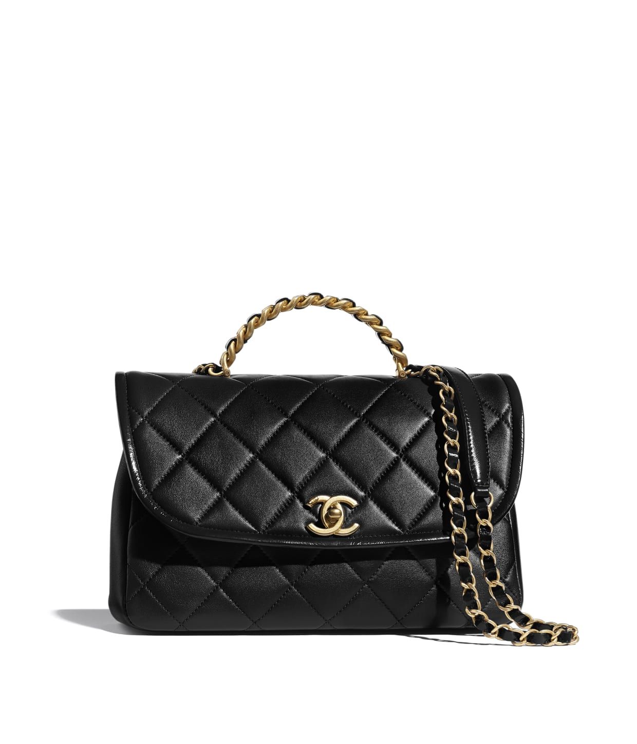 Large Flap Bag with Top Handle | Chanel, Inc. (US)