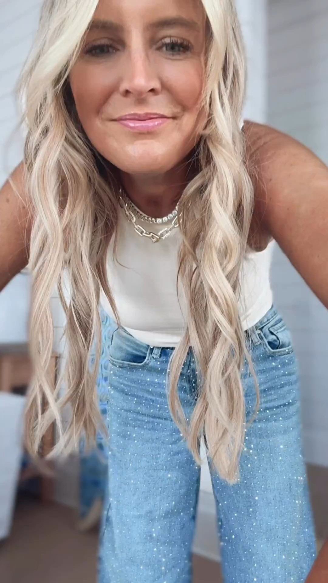 The jeans that sold out are back baby!! Wearing a 24. These are fun for holiday season! 

#LTKStyleTip #LTKHoliday #LTKSeasonal