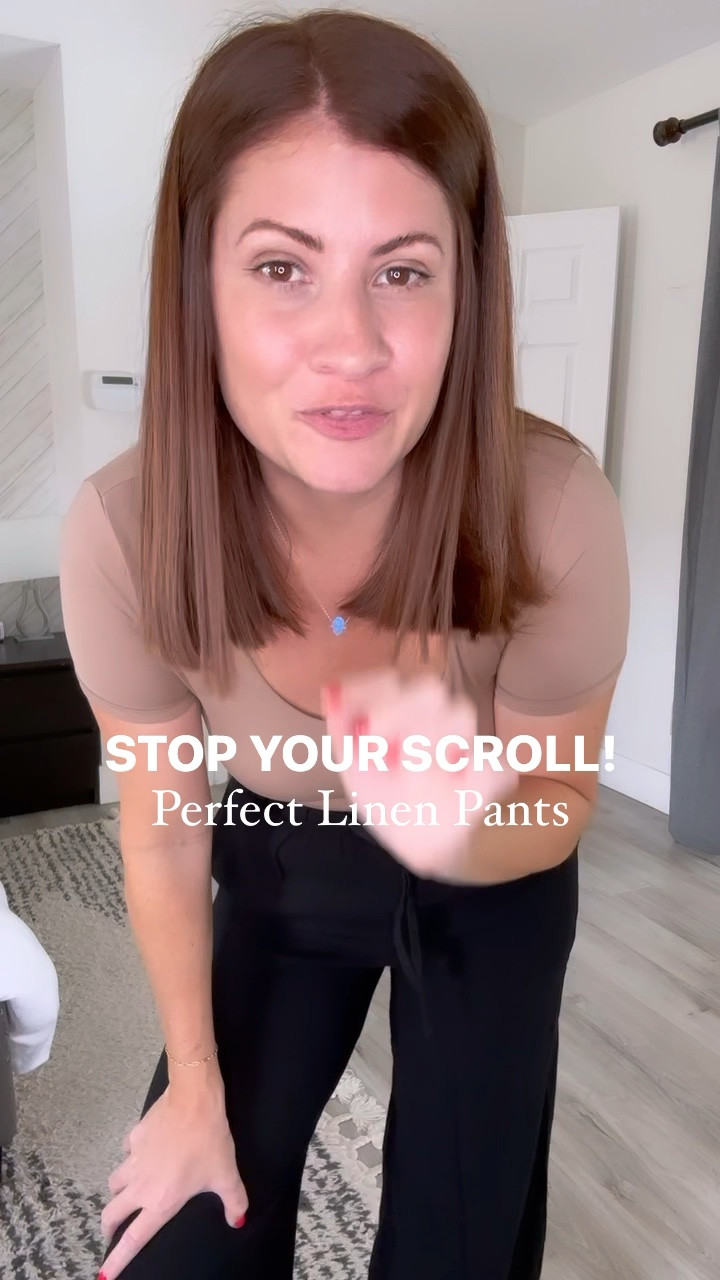 STOP YOUR SCROLL ‼️ Found the perfect wide leg linen pants and your going to want them! Love the fit and would work perfectly transitioning into fall! Come in tons of colors and I’m wearing a small! 

✨Follow me if you want to see more affordable fashion must haves and try ons✨

Links in bio! 

#LTKstyletip #LTKunder50 #LTKFind