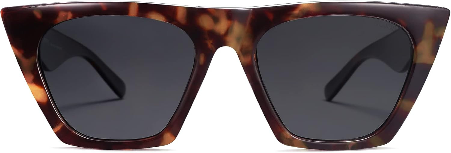 SOJOS Oversized Square Cateye Polarized Sunglasses for Women Men Big Trendy Sunnies SJ2115 | Amazon (US)