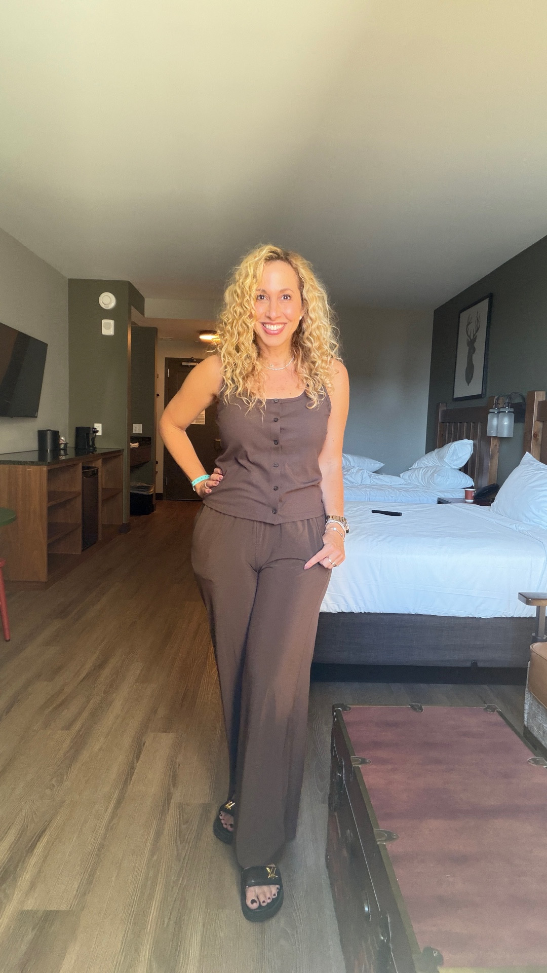 The perfect wide leg travel pants in THE color of the season. They have pockets and run true to size. I will buy them in black during CyberWeek and BFCM.

#LTKCyberWeek #LTKOver40 #LTKTravel