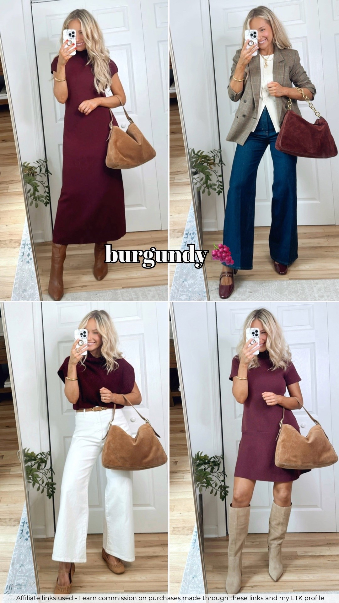 Burgundy fall outfits 🍇