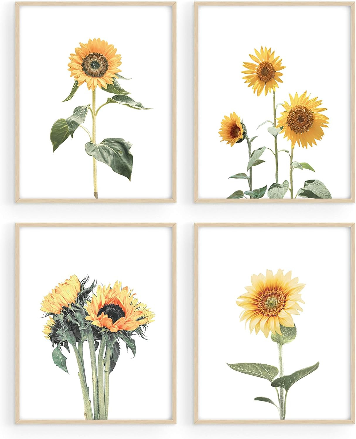 Sunflower Wall Decor and Sunflower Posters - by Haus and Hues | Sunflower Bedroom Decor | Sunflow... | Amazon (US)