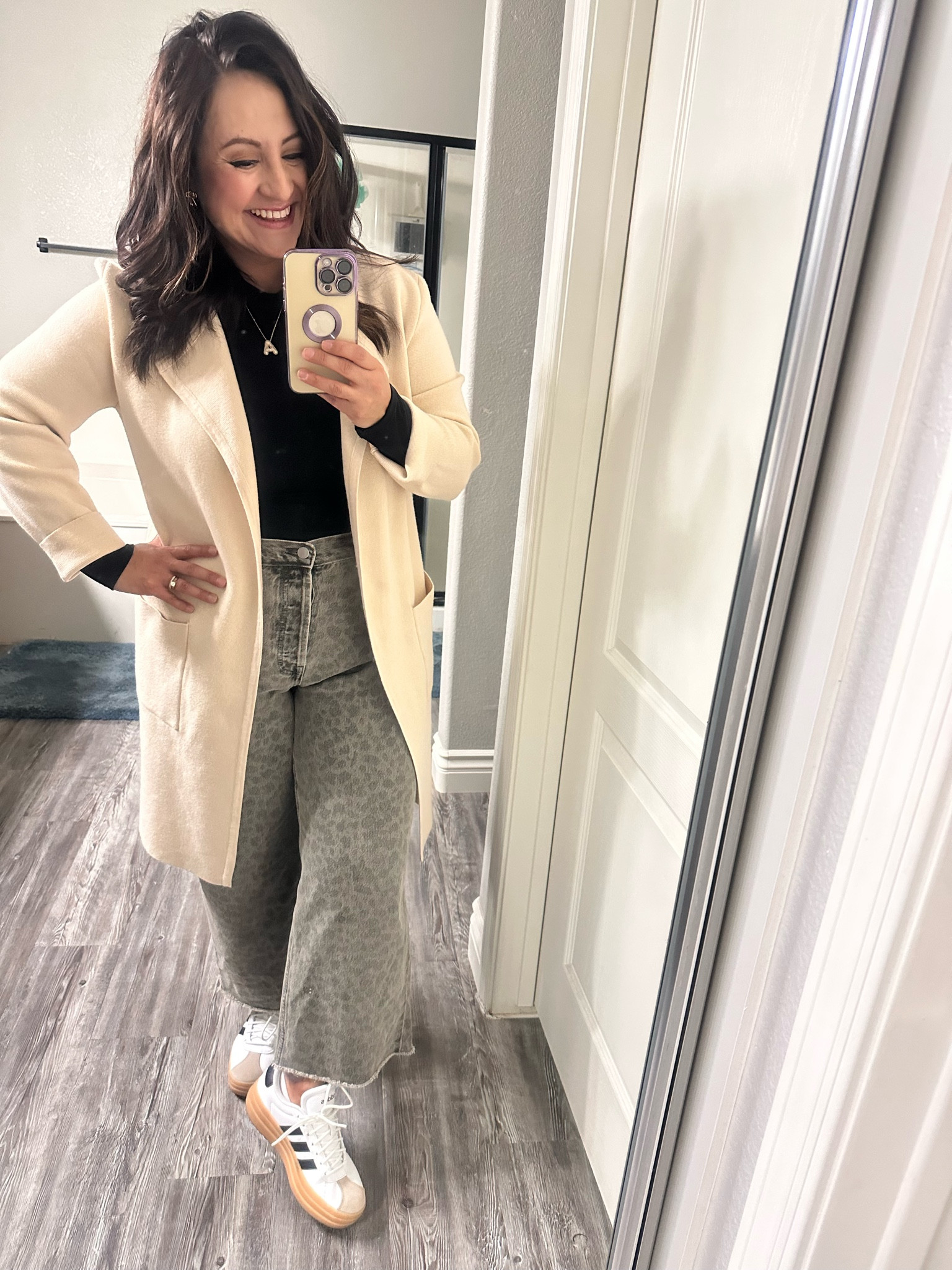 Wearing size 12 jeans- I am 5’5 and they were too long, so I did trim them. 

#LTKStyleTip #LTKShoeCrush #LTKFindsUnder100