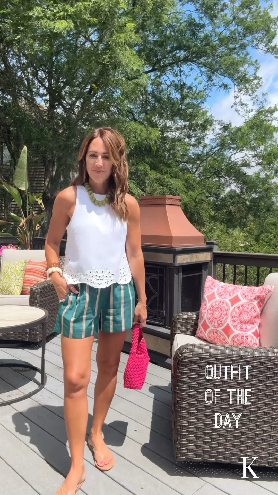 A perfect combo 
Poplin shorts - size small
A pretty detail tank. - xs

#LTKootd #LTKmomlife #LTKOver40