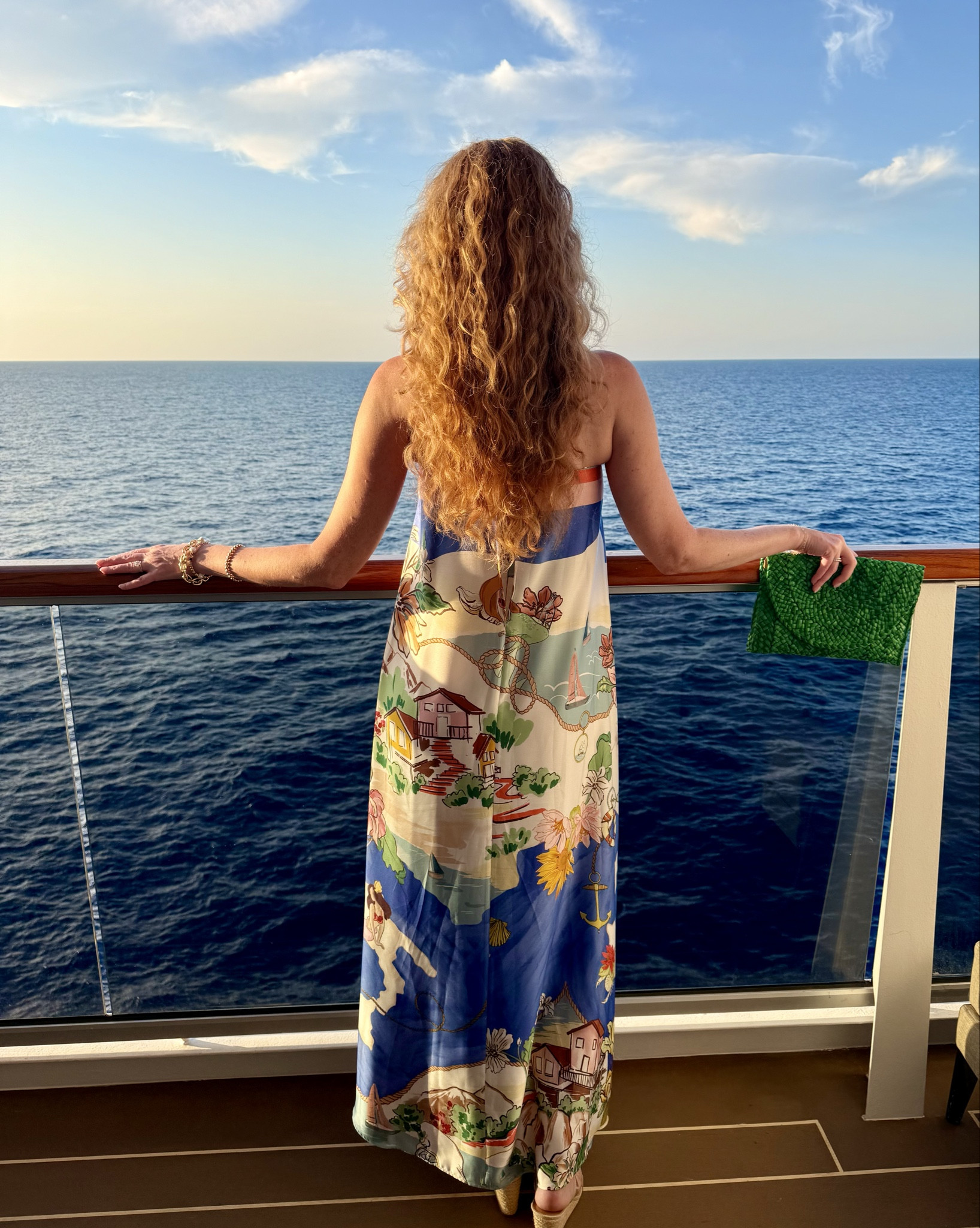 This printed maxi dress is my favorite of the trip! The print is so beautiful for summer and the ocean. I’m in a size 4. 

#LTKTravel #LTKOver40 #LTKSeasonal