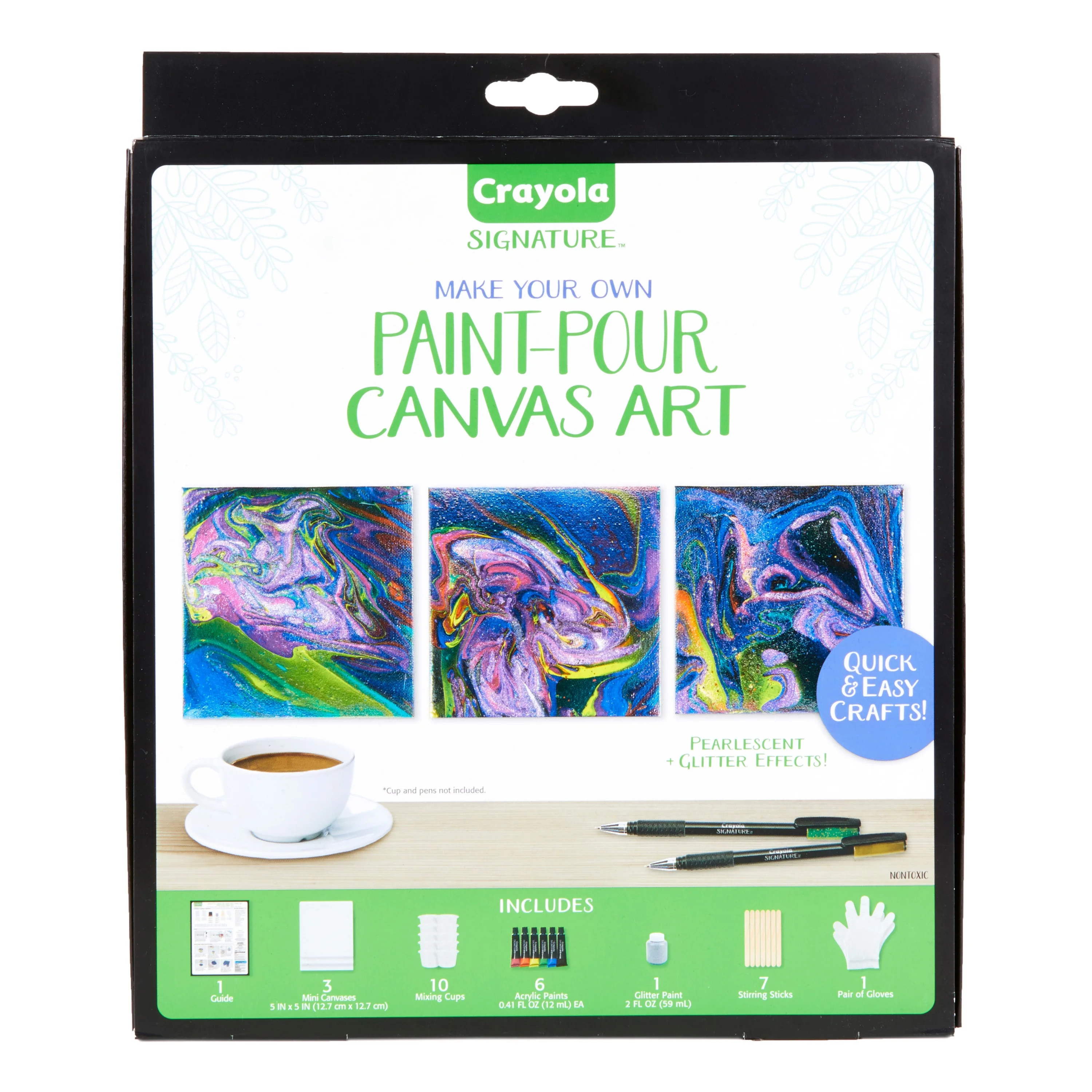 Crayola Mini Canvas Painting Kit, DIY Gifts for Crafters, Arts & Crafts for Teens, 14pcs, Adult | Walmart (US)