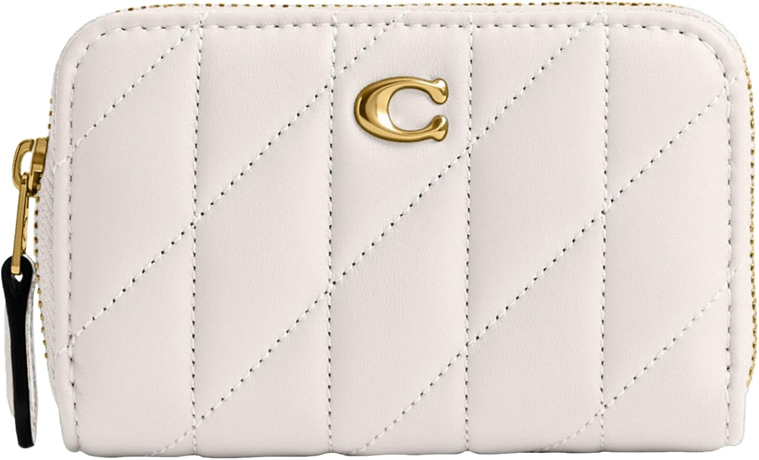 Coach Small Zip Around Card Case, Chalk | Amazon (US)