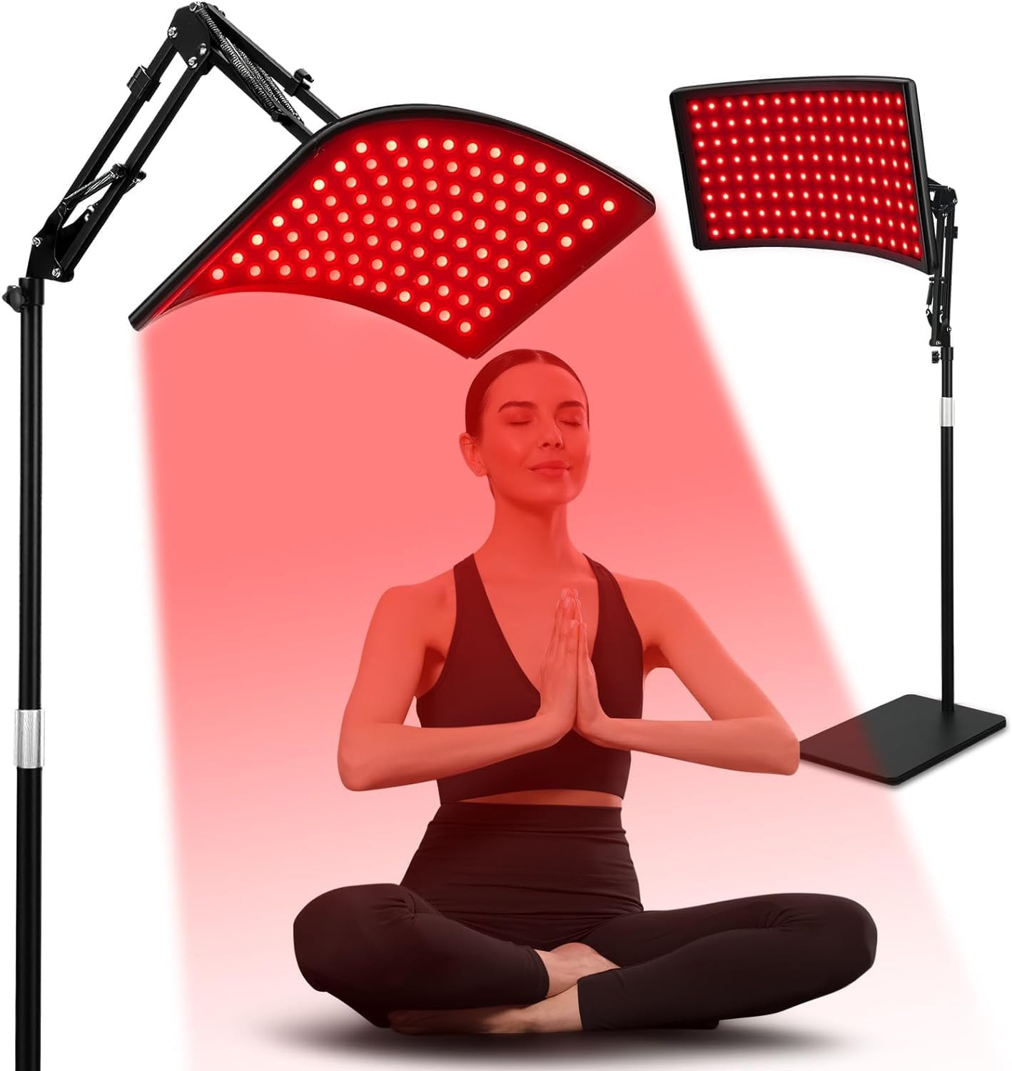 Red Light Therapy for Face and Body, Red Infrared Light Therapy Lamp with Stand Led 660nm Red Lig... | Amazon (US)