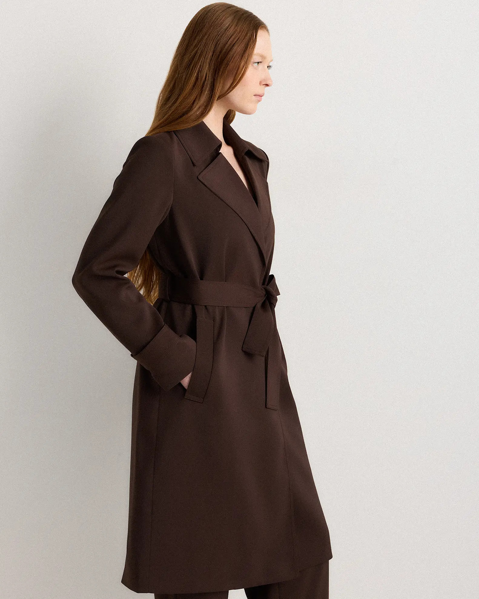 Stretch Crepe Trench Coat | Quince