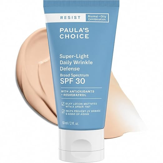 Paula's Choice RESIST SPF 30 Super-Light Daily Wrinkle Defense Tinted Sunscreen for Oil Control, ... | Amazon (US)