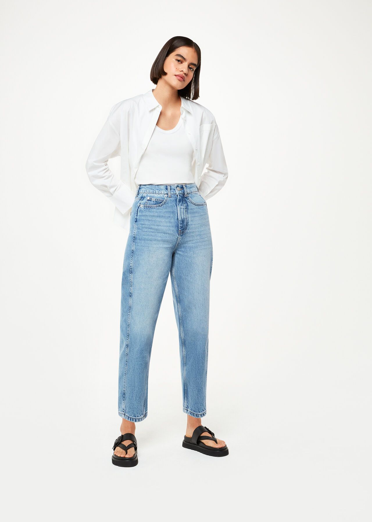 Authentic Barrel Leg Jean | Whistles