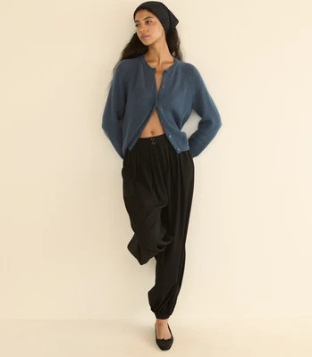 PEROLINE CASHMERE CARDIGAN -- BLUE STONE | DOEN
