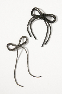 Crystal Bow Barrettes, Set of 2 | Anthropologie (US)
