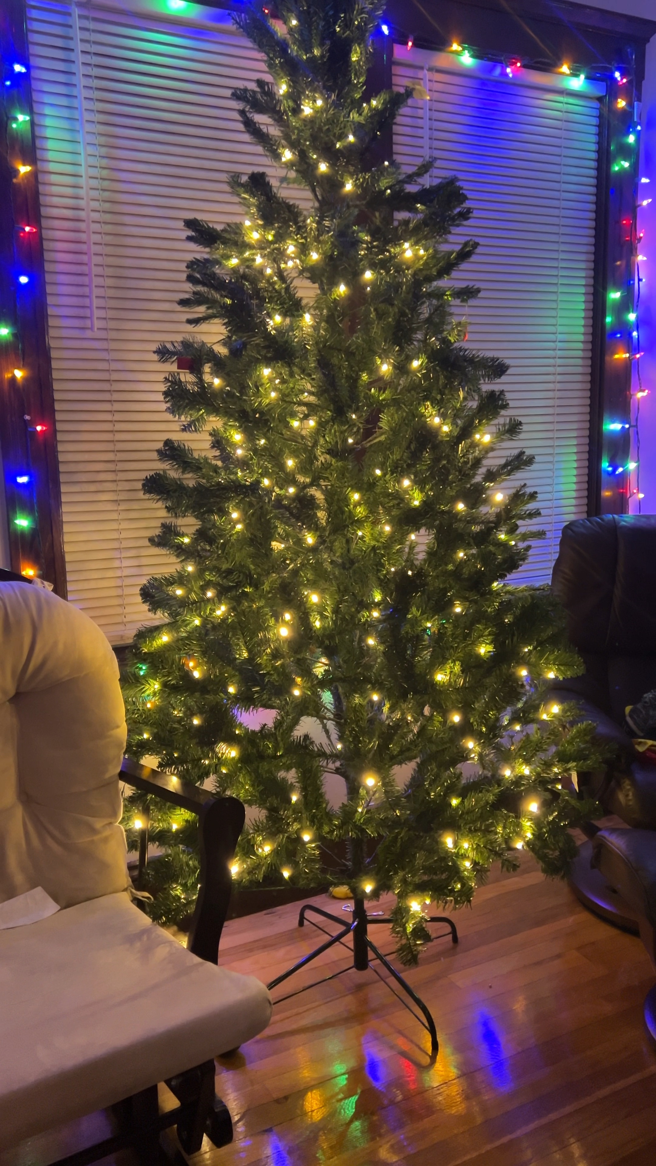 50% off Christmas trees this week at Target! I didn’t fluff it out yet but it looks amazing! There are multiple settings and one for color! 
Pre-lit Alberta Spruce Artificial Christmas Tree Dual Color LED Lights - Wondershop™

#LTKHome #LTKHoliday #LTKWatchNow