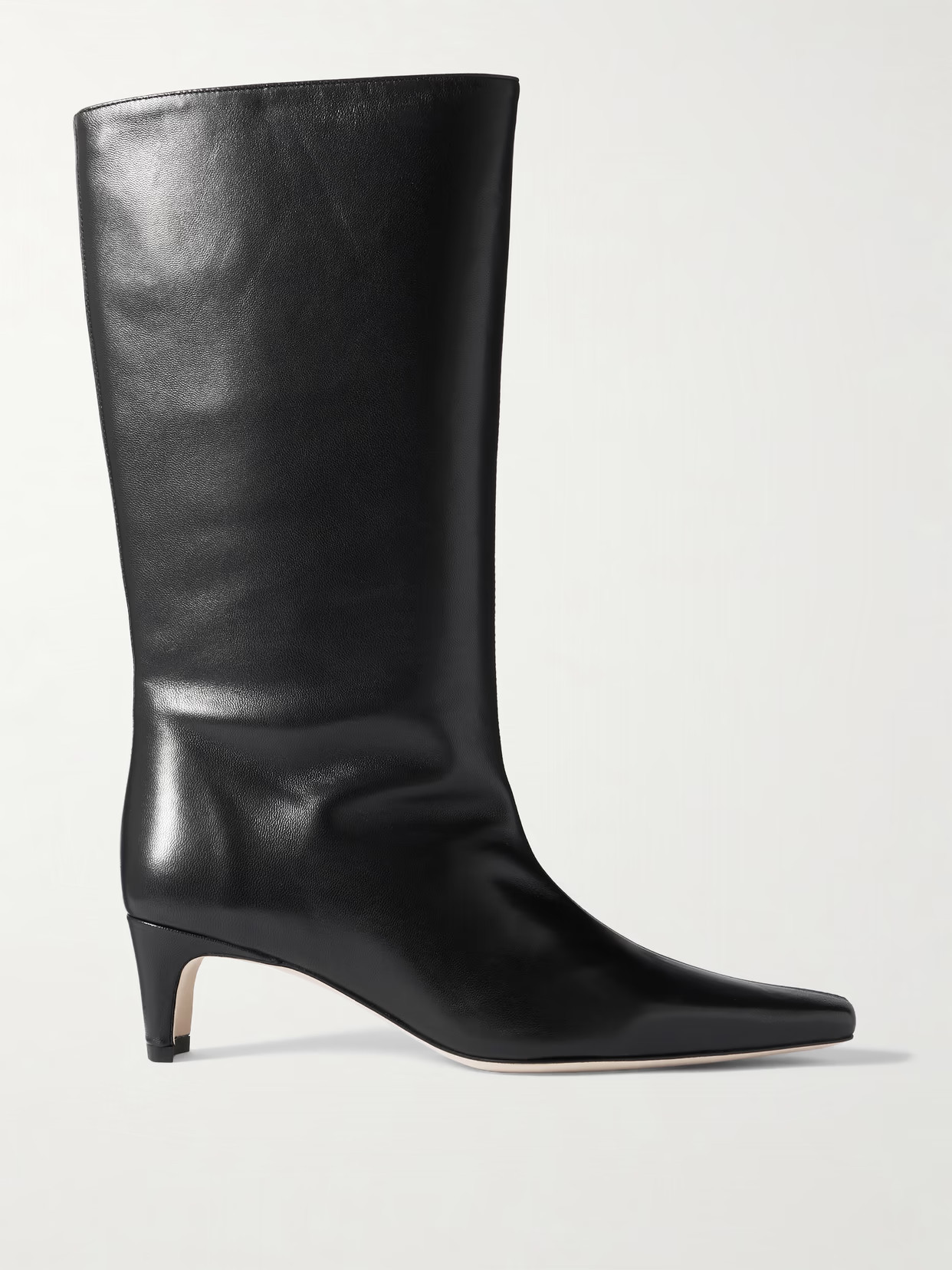 STAUD - Wally Leather Boots - Black | NET-A-PORTER (US)
