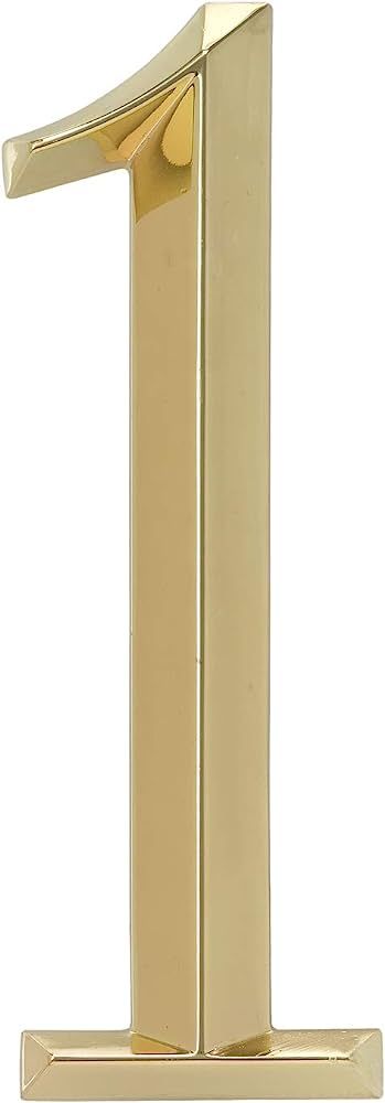Whitehall Products Classic 6 Inch number 1 Polished Brass, 6 Inch | Amazon (US)