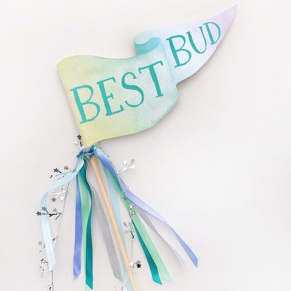 Best Bud Easter Party Pennant Flag  Easter Basket Filler  | Etsy | Etsy (US)