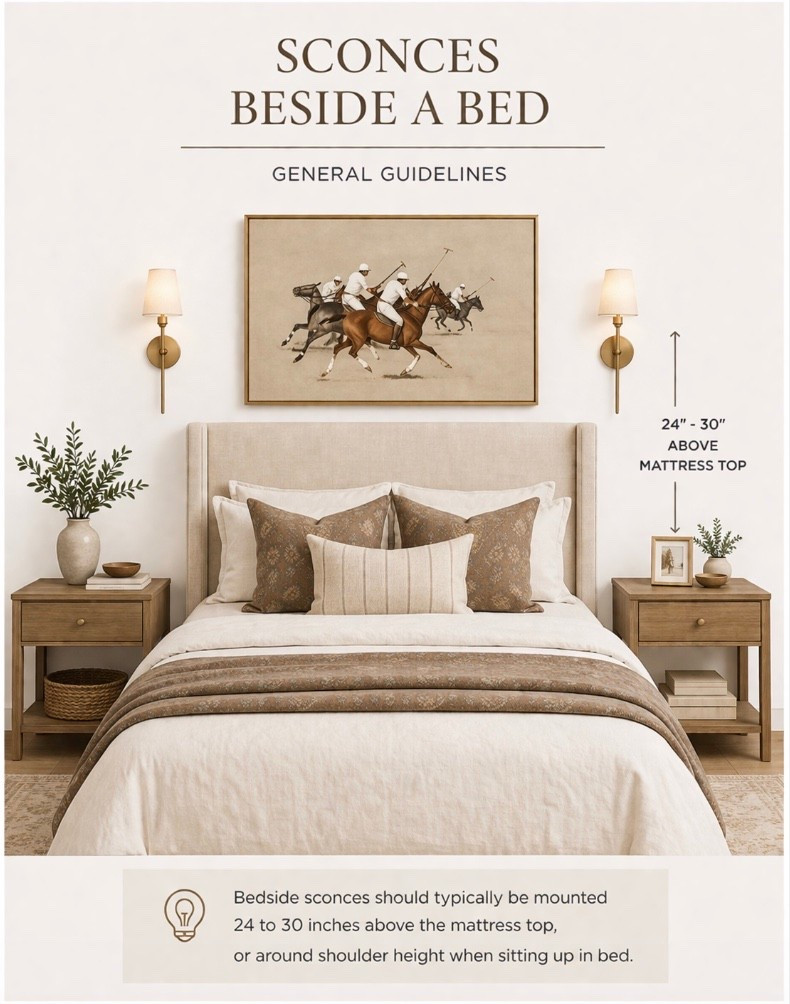 California casual bedroom refresh design with polo players artwork and wall mounted sconces. 

This upholstered bed is a great price! 

#LTKHome