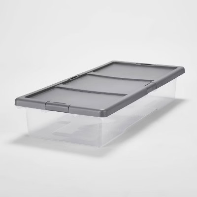 Underbed Latching Clear Storage Box - Brightroom™ | Target