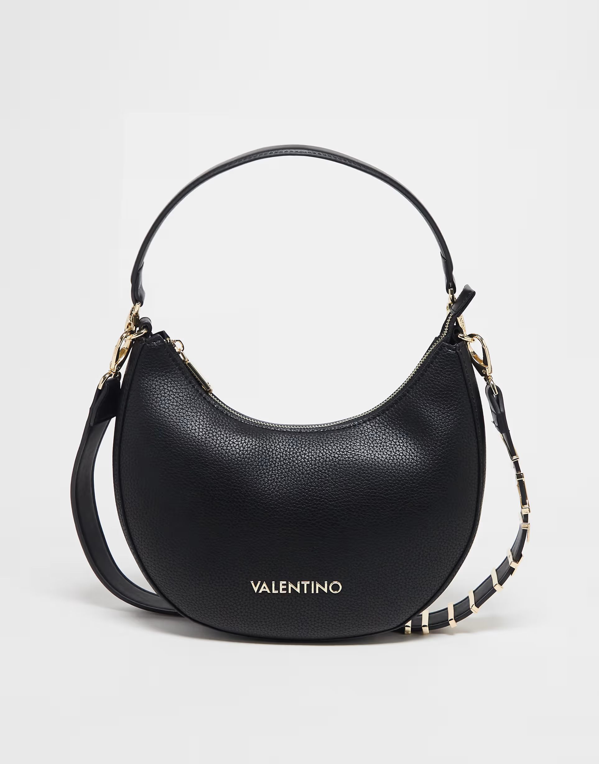 Valentino alexia saddle shoulder bag in black | ASOS (Global)