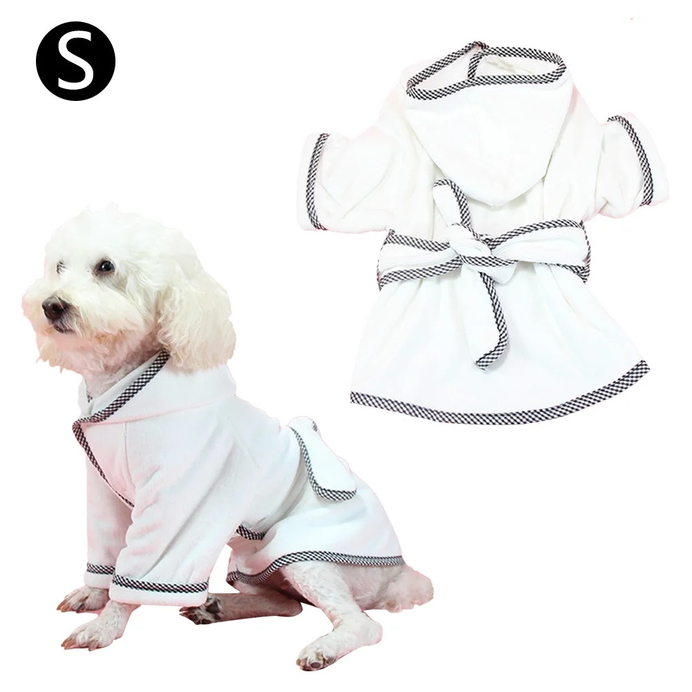 New Pet Robe Cat Dog Warm Pajamas Absorbent Quick-drying Bath Bathrobe Home Winter Coat | Walmart (US)