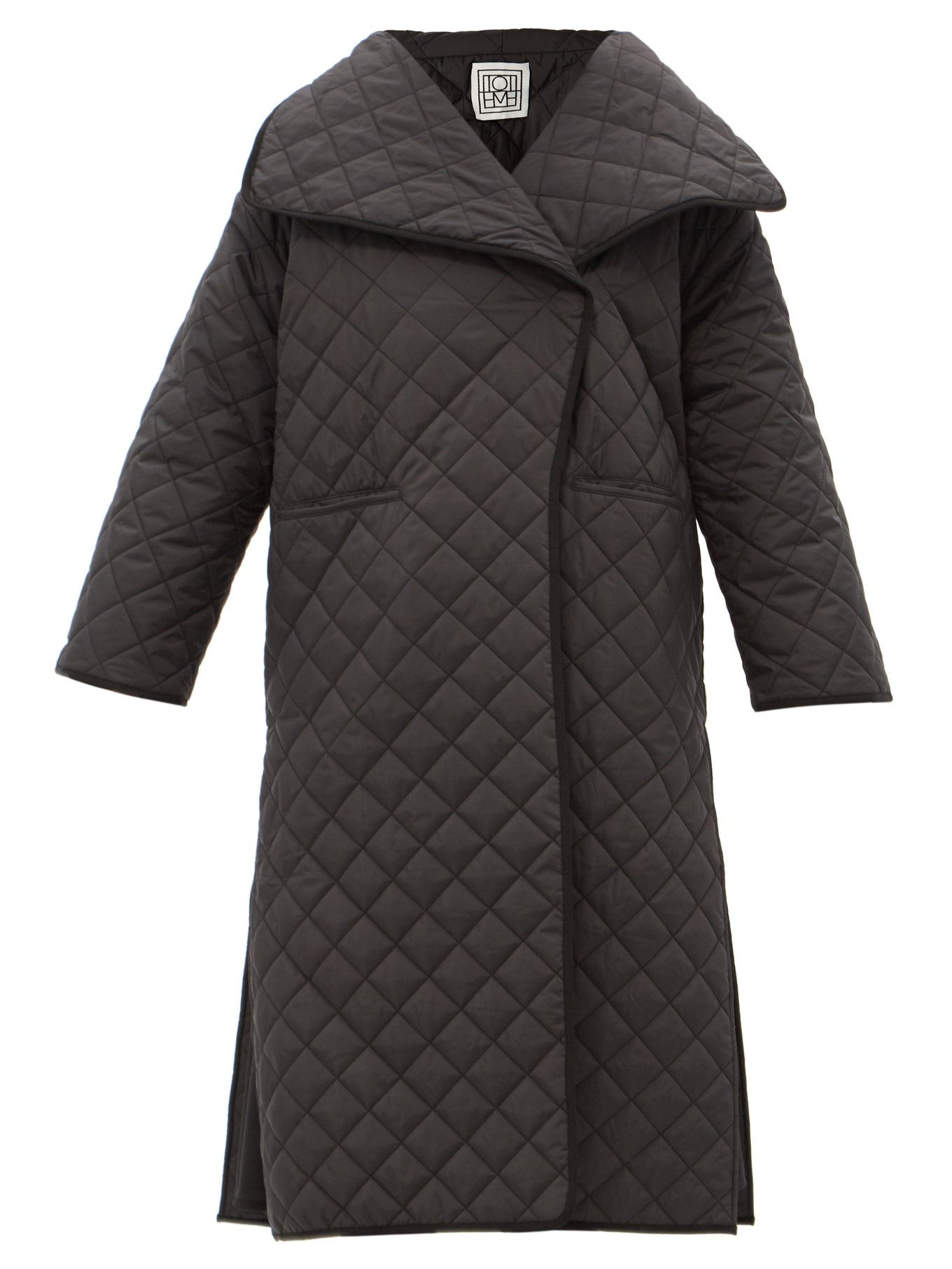 Manteau croisé matelassé en tissu recyclé | Toteme | Matches (EU)