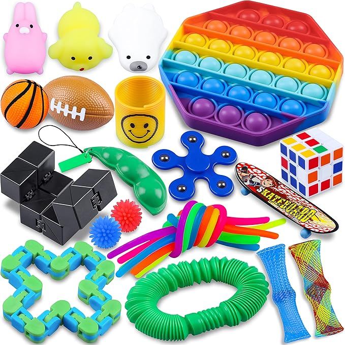 24 Pack Sensory Toys Set,Fidget Packs,ADHD Toys for Kids,Toys for Reducing The Stress and Anxiety... | Amazon (US)